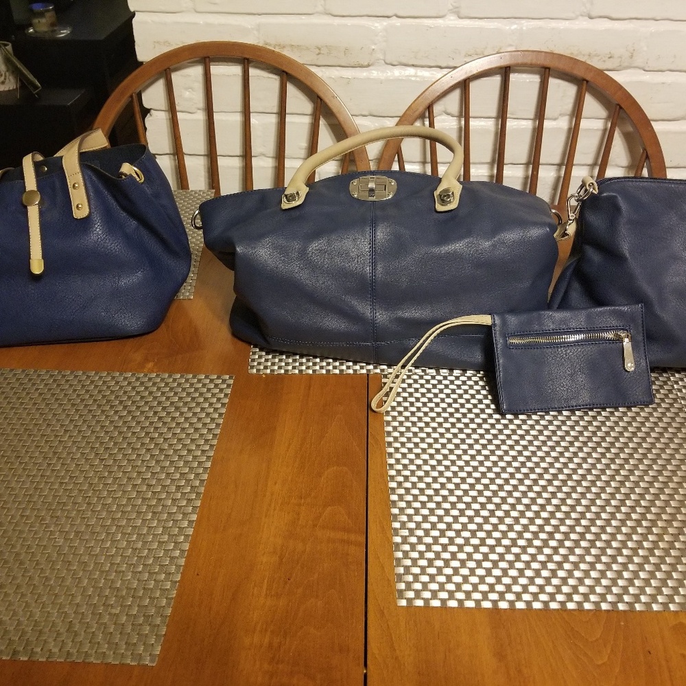 Charlene purse, handbag and zipper pouch